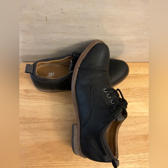 JF J.Ferrar Damon Black Leather Cap-toe Oxford - Picture 6 of 10
